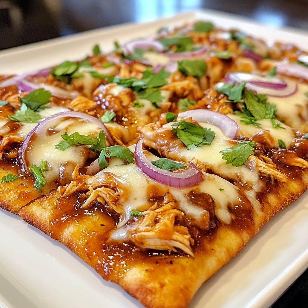 BBQ Chicken Flatbread Pizza Flavorful and Easy Recipe