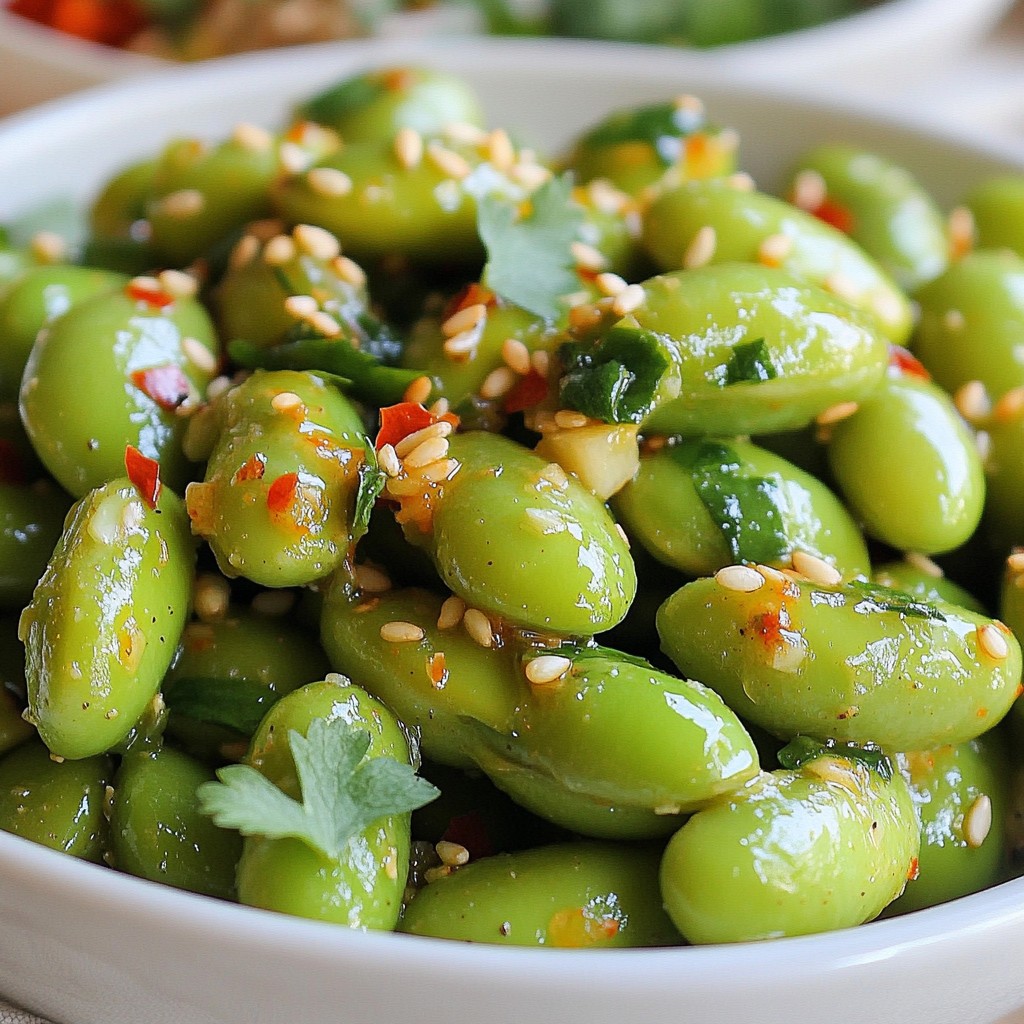 Spicy Garlic Edamame Flavorful Snack Delight