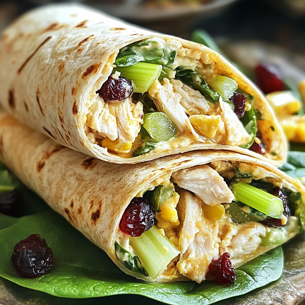 Honey Mustard Chicken Salad Wraps Simple and Tasty
