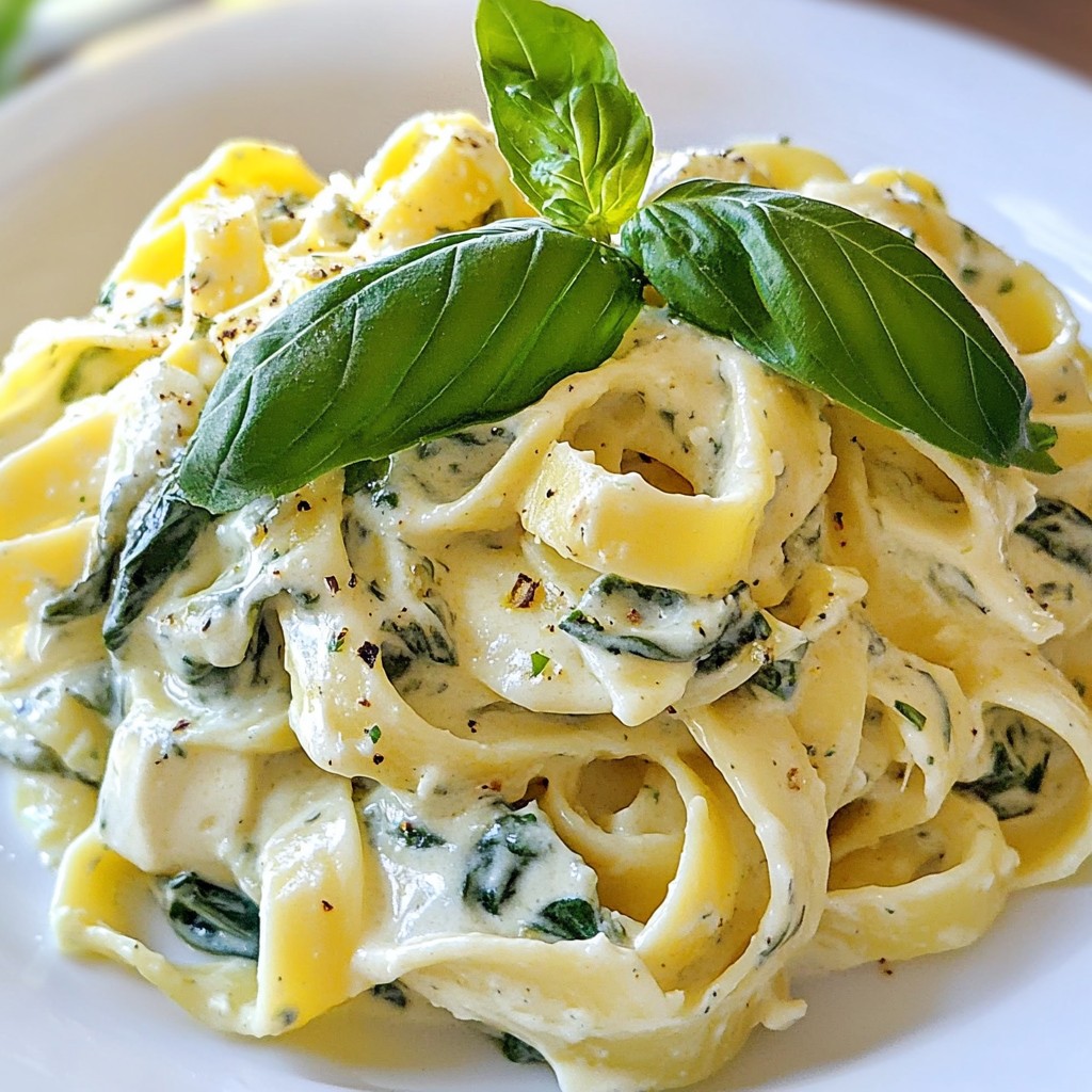 Creamy Spinach Artichoke Pasta Delightful Dinner Idea