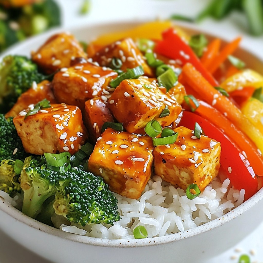 Sweet Chili Garlic Tofu Bowls Fresh Flavor Explosion