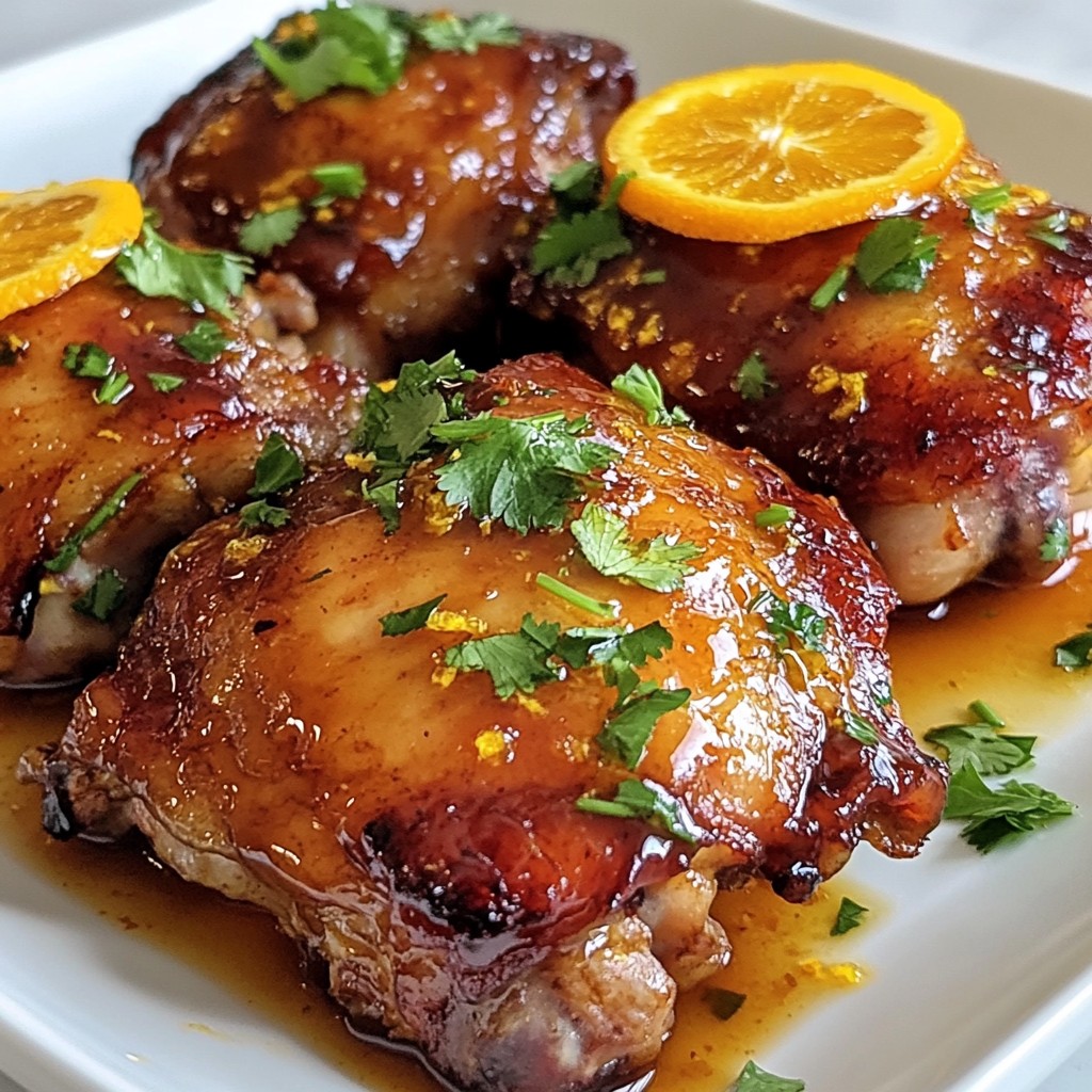 Orange Glazed Sticky Chicken Flavorful Dinner Delight