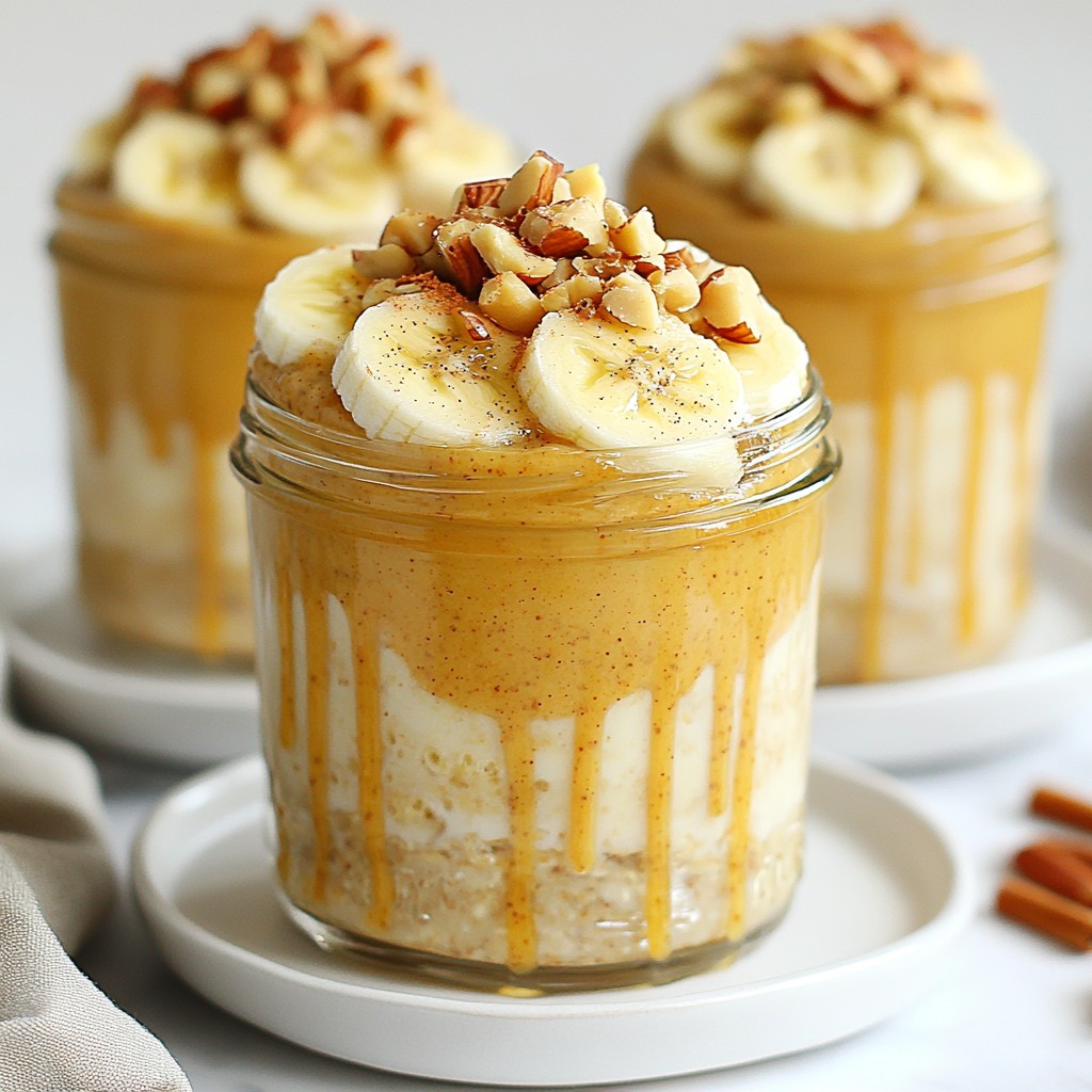 Peanut Butter Banana Overnight Oats Quick and Easy Recipe