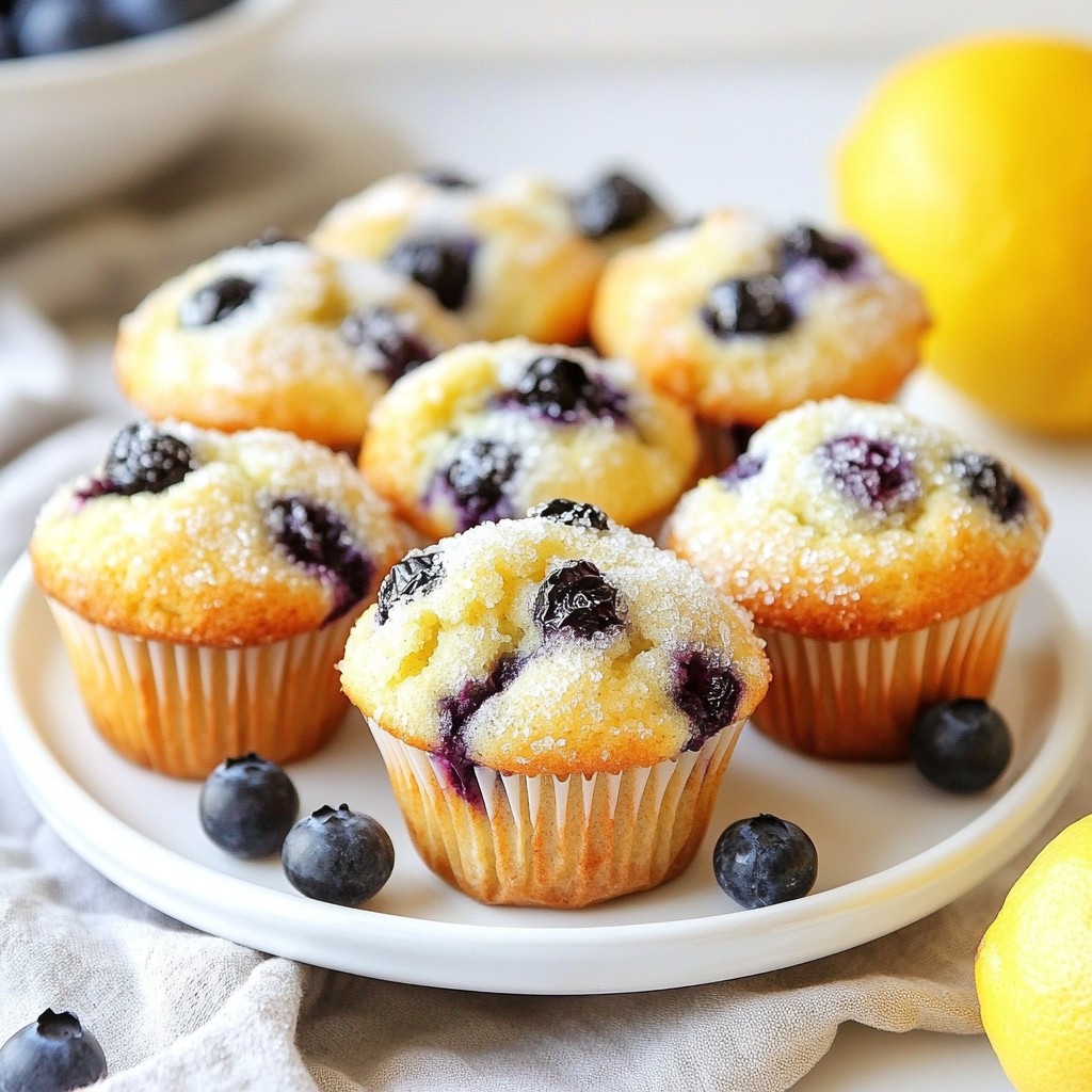 Lemon Blueberry Yogurt Muffins Fresh and Flavorful Treat