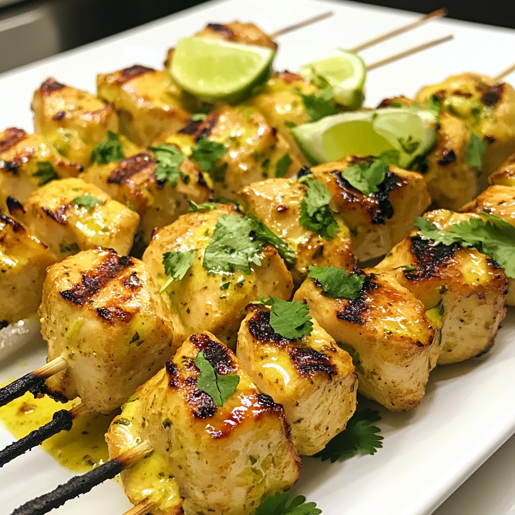 Coconut Lime Chicken Skewers Fresh and Flavorful Meal