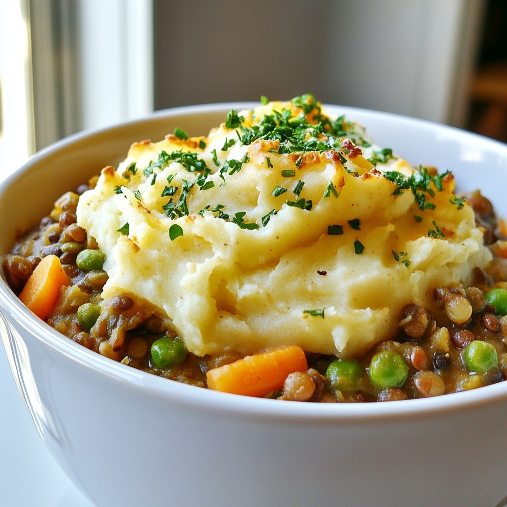 Vegan Lentil Shepherd’s Pie Flavorful Comfort Dish