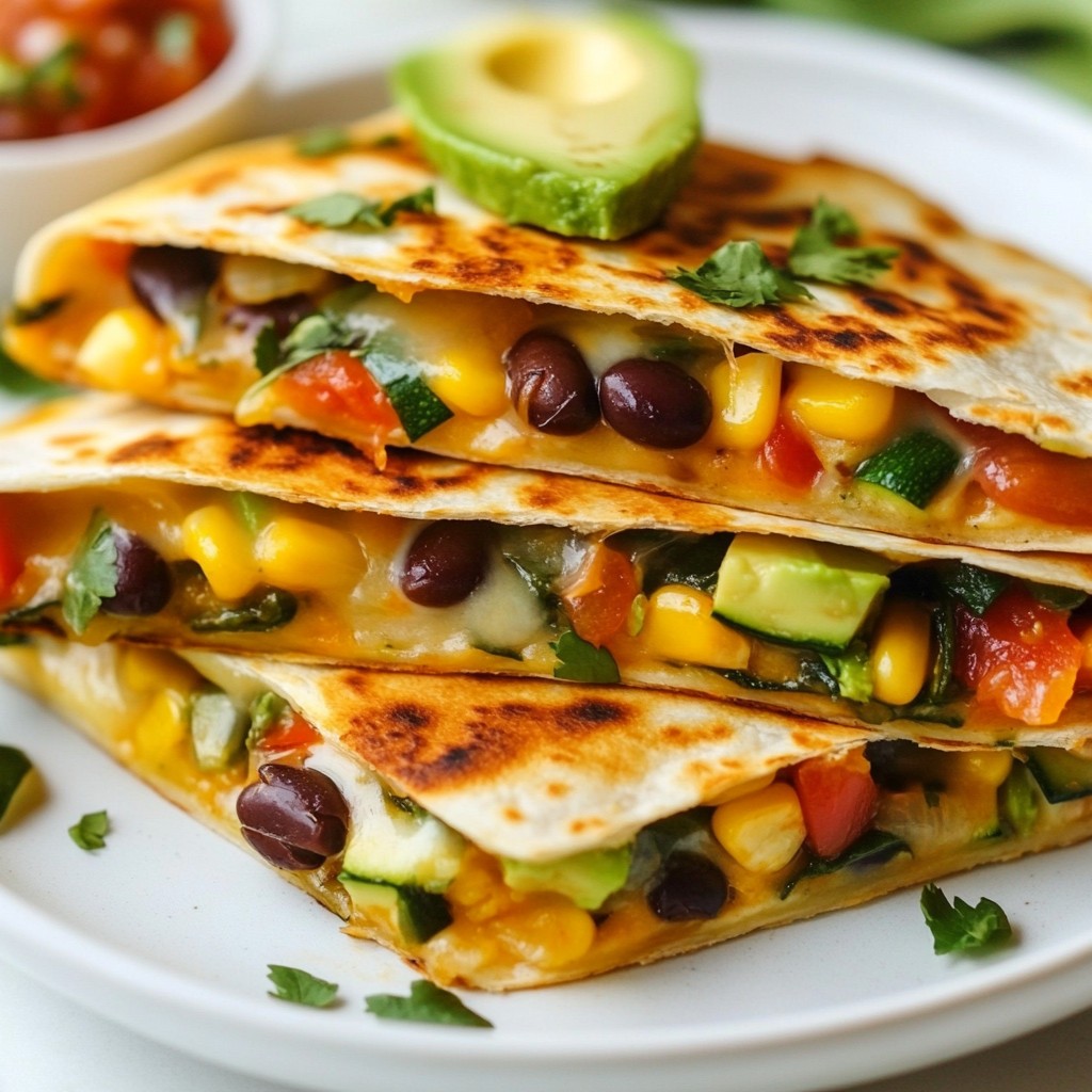 Loaded Veggie Quesadillas Simple and Tasty Treat