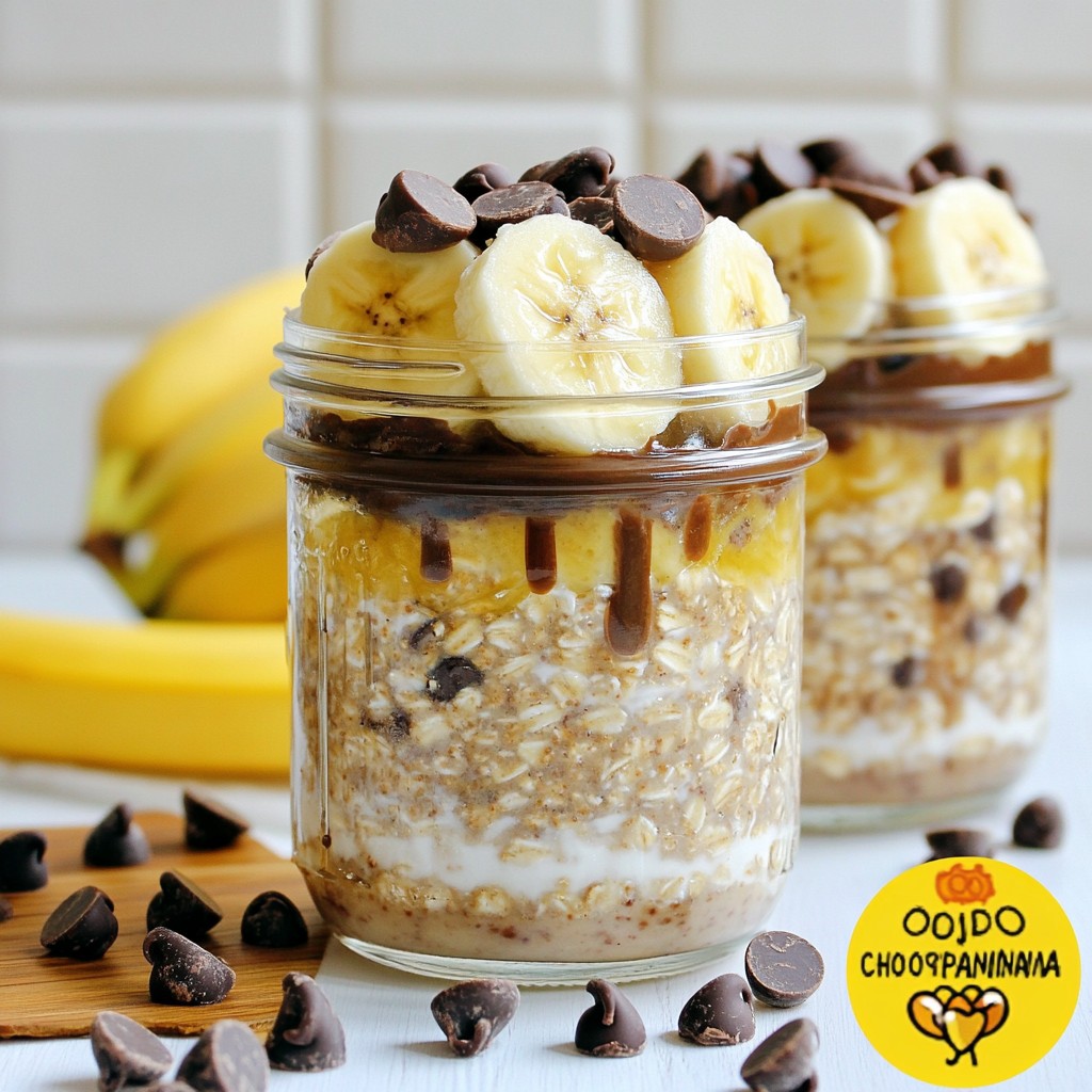 Chocolate Chip Banana Overnight Oats Tasty Breakfast