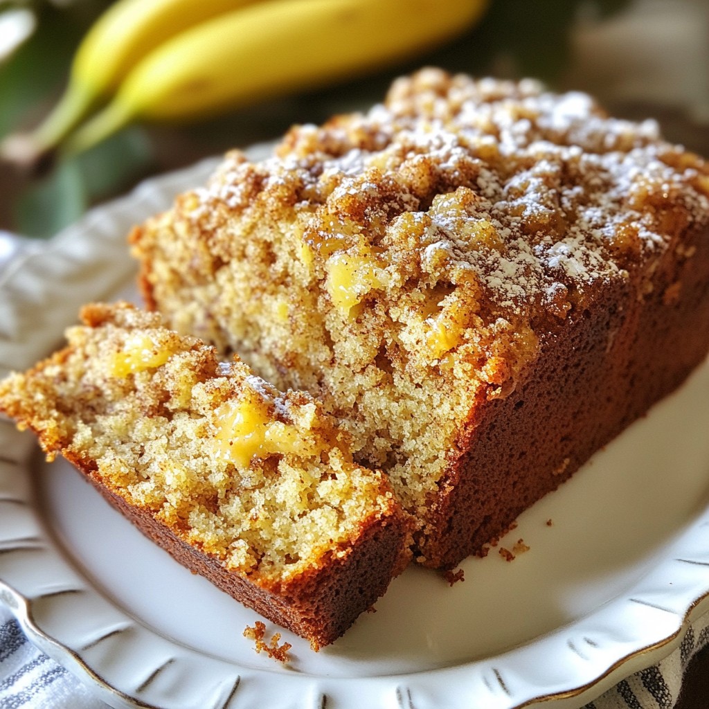 Classic Banana Bread with Streusel Irresistible Treat
