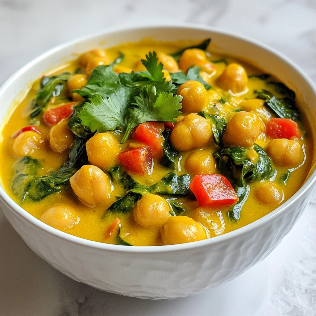 Coconut Curry Chickpeas Flavorful Vegan Delight