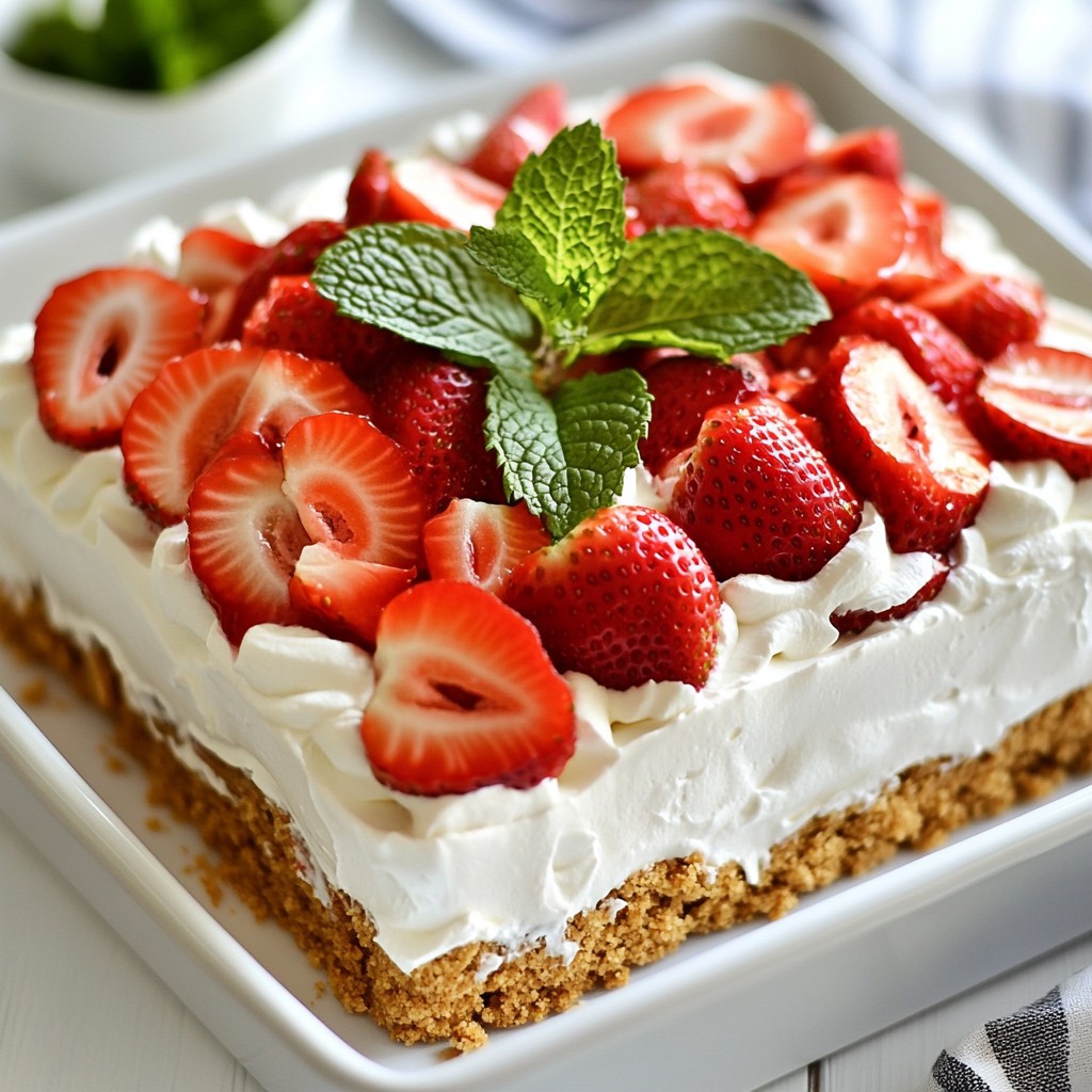 Savory Strawberry Shortcake Icebox Cake Delight