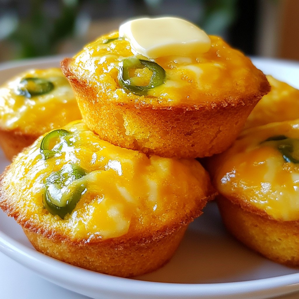 Cheddar Jalapeno Cornbread Muffins Simple and Tasty