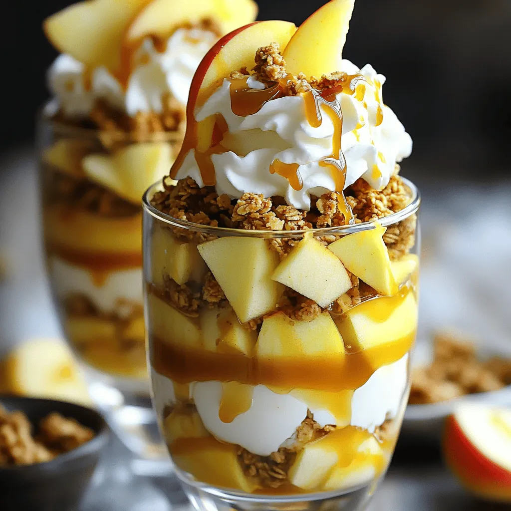 Caramel Apple Crisp Parfaits Delightful Fall Dessert